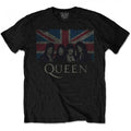 Front - Queen Childrens/Kids Vintage Union Jack Cotton T-Shirt