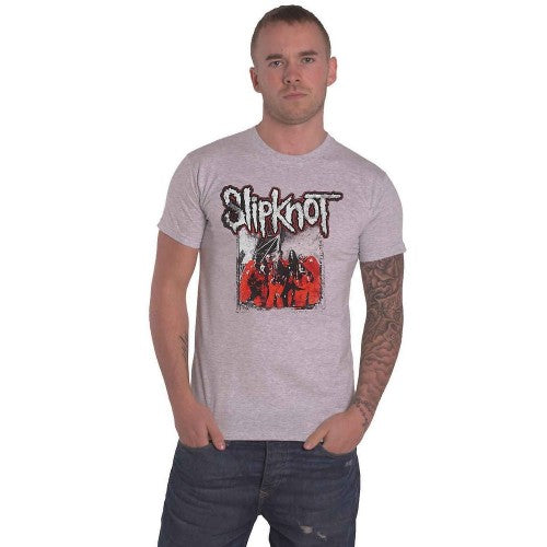 Front - Slipknot Unisex Adult Self Titled Back Print Cotton T-Shirt