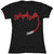 Front - New York Dolls Womens/Ladies Lipstick Cotton Logo T-Shirt