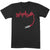 Front - New York Dolls Unisex Adult Lipstick Cotton Logo T-Shirt