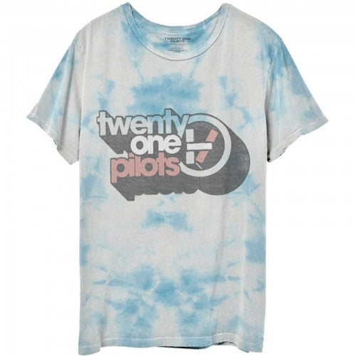 Front - twenty one pilots Unisex Adult Vintage Block Holiday Dip Dye T-Shirt
