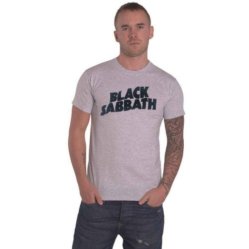 Front - Black Sabbath Unisex Adult Wavy Cotton Logo T-Shirt