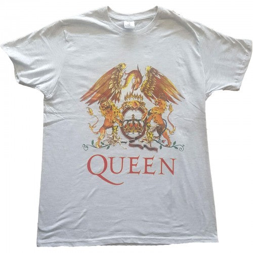Front - Queen Unisex Adult Classic Crest Cotton T-Shirt