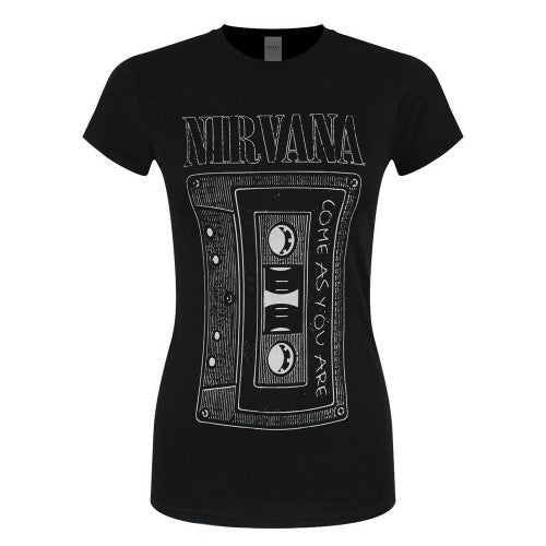 Front - Nirvana Womens/Ladies Come As You Are Tape Cotton T-Shirt