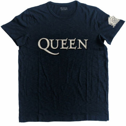 Front - Queen Unisex Adult Appliqué Logo T-Shirt