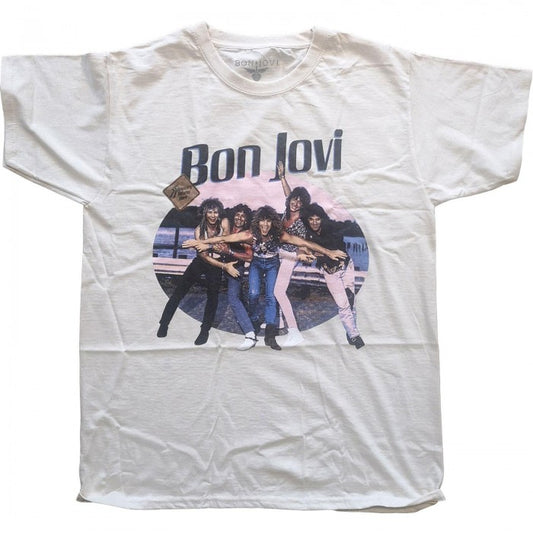 Front - Bon Jovi Unisex Adult Breakout Cotton T-Shirt