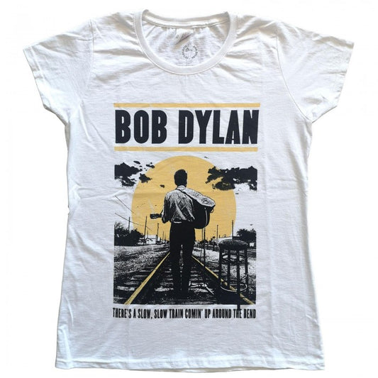 Front - Bob Dylan Womens/Ladies Slow Train T-Shirt
