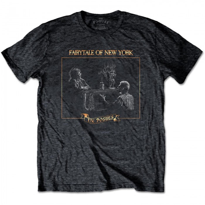 Front - The Pogues Unisex Adult Fairytale Piano Heather T-Shirt