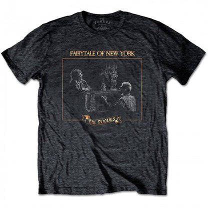 Front - The Pogues Unisex Adult Fairytale Piano Heather T-Shirt