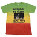 Front - Bob Marley Unisex Adult Montego Bay Dip Dye T-Shirt