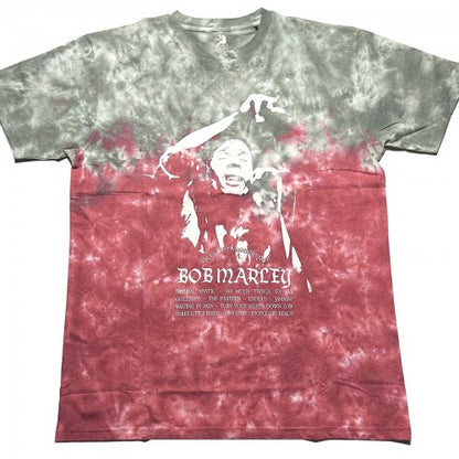 Front - Bob Marley Unisex Adult Exodus Playlist Tie Dye T-Shirt