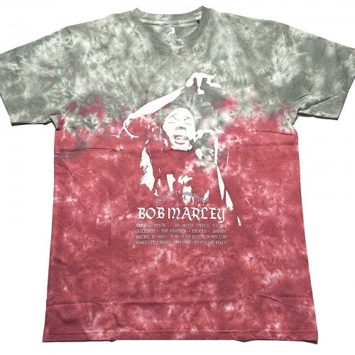 Front - Bob Marley Unisex Adult Exodus Playlist Tie Dye T-Shirt