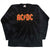 Front - AC/DC Unisex Adult Tie Dye Logo Long-Sleeved T-Shirt