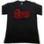 Front - David Bowie Unisex Adult Embellished Logo T-Shirt