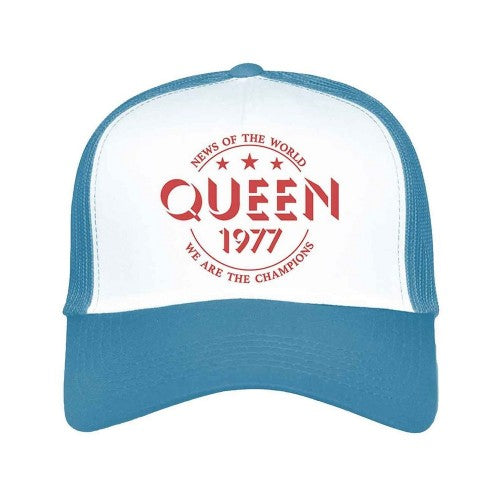 Front - Queen Unisex Adult Champions 77 Mesh Panel Baseball Cap