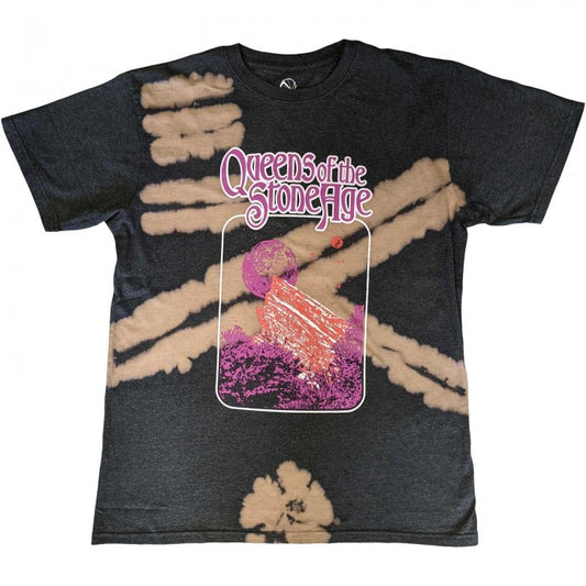 Front - Queens Of The Stone Age Unisex Adult Planet Frame T-Shirt