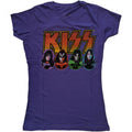 Front - Kiss Womens/Ladies Logo, Faces & Icons Cotton T-Shirt