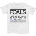 Front - Foals Unisex Adult Life Is Yours Track List Cotton T-Shirt