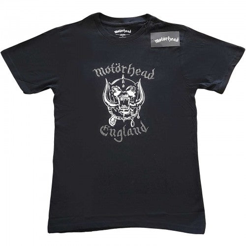 Front - Motorhead Unisex Adult England Embellished Cotton T-Shirt