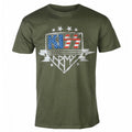 Front - Kiss Unisex Adult Army Lightning Cotton T-Shirt