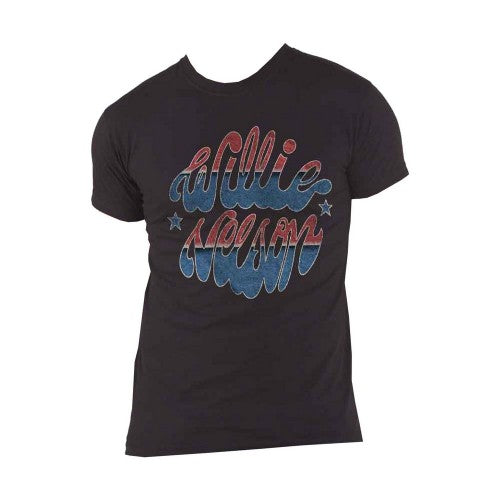 Front - Willie Nelson Unisex Adult Americana Cotton T-Shirt
