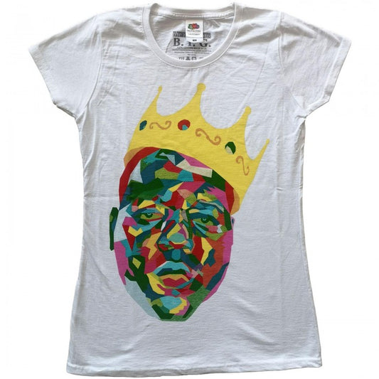 Front - Biggie Smalls Womens/Ladies Crown Cotton T-Shirt