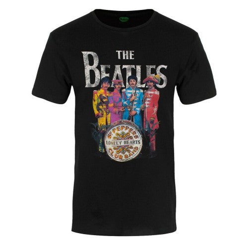 Front - The Beatles Unisex Adult Sgt Pepper T-Shirt