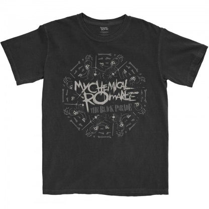 Front - My Chemical Romance Unisex Adult Circle March Cotton T-Shirt