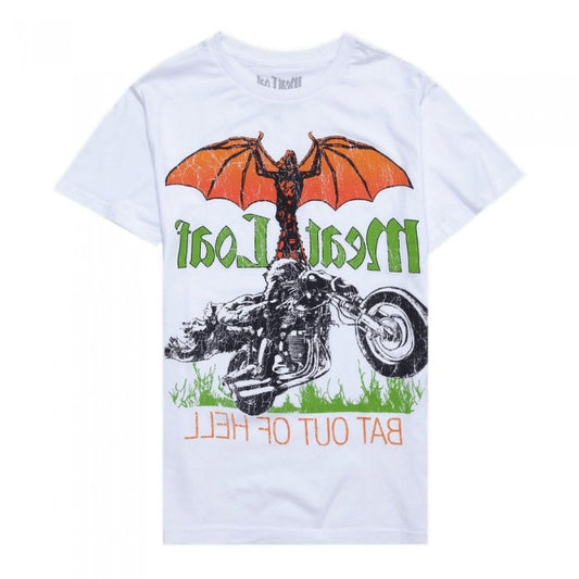 Front - Meat Loaf Unisex Adult Bat Out Of Hell Cotton T-Shirt