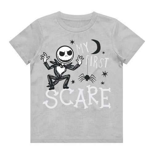 Front - Nightmare Before Christmas Childrens/Kids First Scare Cotton T-Shirt