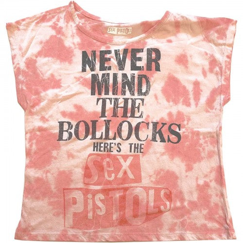 Front - Sex Pistols Womens/Ladies Never Mind The Bollocks Dip Dye Crop Top