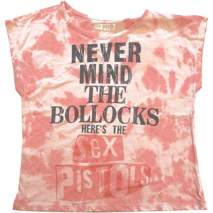 Front - Sex Pistols Womens/Ladies Never Mind The Bollocks Dip Dye Crop Top