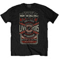 Front - Kiss Unisex Adult Japan Live 2015 Back Print Cotton T-Shirt