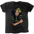 Front - Billie Eilish Unisex Adult Anime Dip Dye T-Shirt