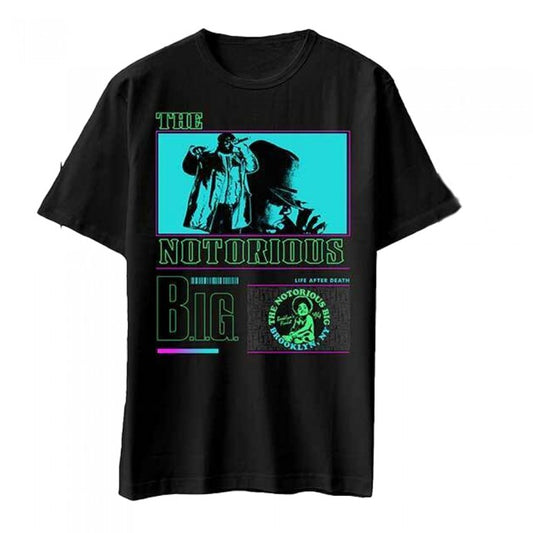 Front - Biggie Smalls Unisex Adult Life After Death Neon Cotton T-Shirt