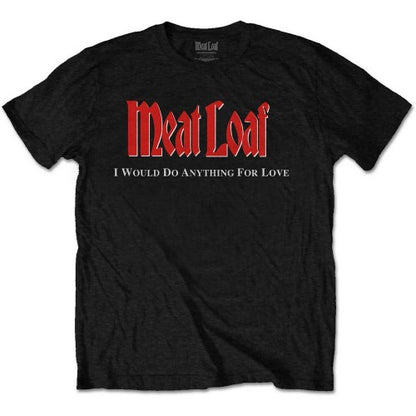 Front - Meat Loaf Unisex Adult IWDAFLBIWDT Back Print Cotton T-Shirt