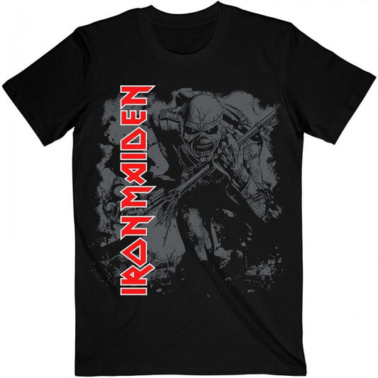 Front - Iron Maiden Unisex Adult Hi-Contrast Trooper T-Shirt