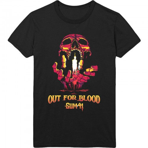 Front - Sum 41 Unisex Adult Out For Blood Back Print Cotton T-Shirt
