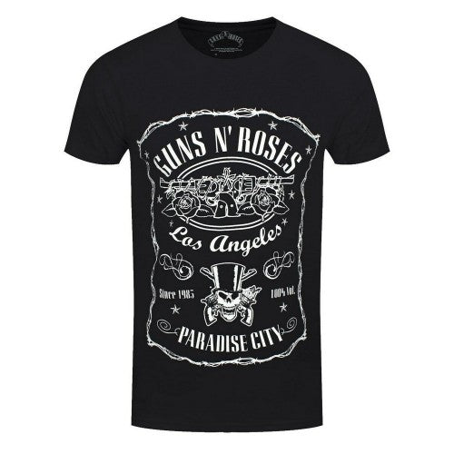 Front - Guns N Roses Unisex Adult Paradise City Label T-Shirt