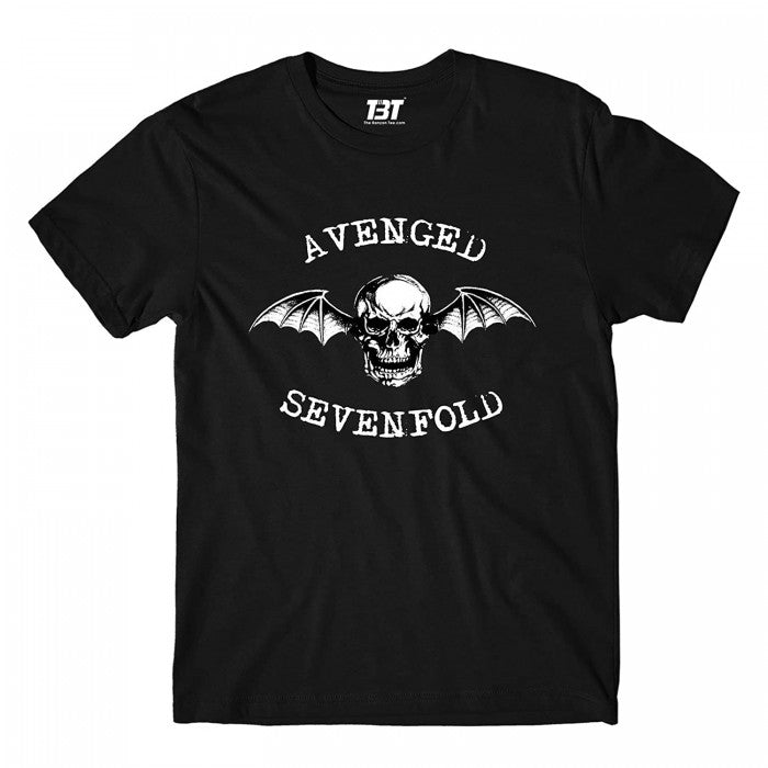 Front - Avenged Sevenfold Childrens/Kids Classic Deathbat Cotton T-Shirt