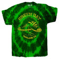 Front - Green Day Unisex Adult All Stars Tie Dye T-Shirt