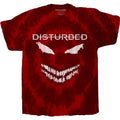 Front - Disturbed Unisex Adult Scary Face Tie Dye T-Shirt