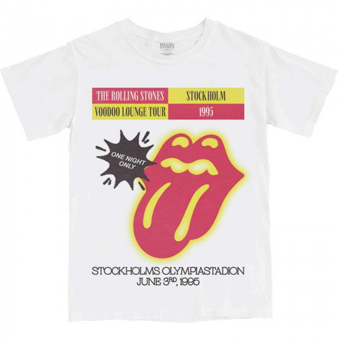 Front - The Rolling Stones Unisex Adult Stockholm ´95 Cotton T-Shirt
