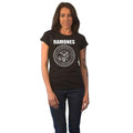 Front - Ramones Womens/Ladies Seal Cotton Skinny T-Shirt