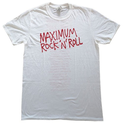 Front - Primal Scream Unisex Adult Maximum Rock ´N´ Roll Back Print Cotton T-Shirt