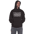 Front - Marilyn Manson Unisex Adult Logo Pullover Hoodie