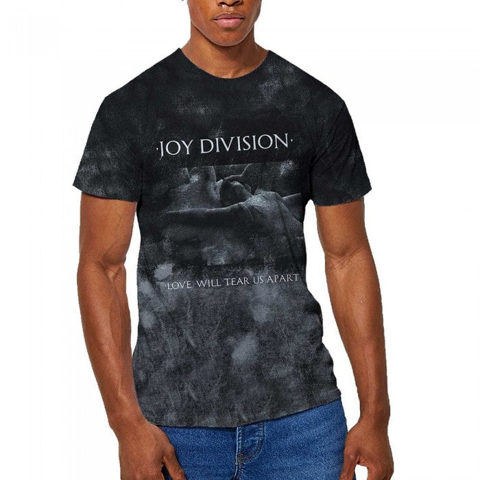 Front - Joy Division Unisex Adult Love Will Tear Us Apart Dip Dye T-Shirt
