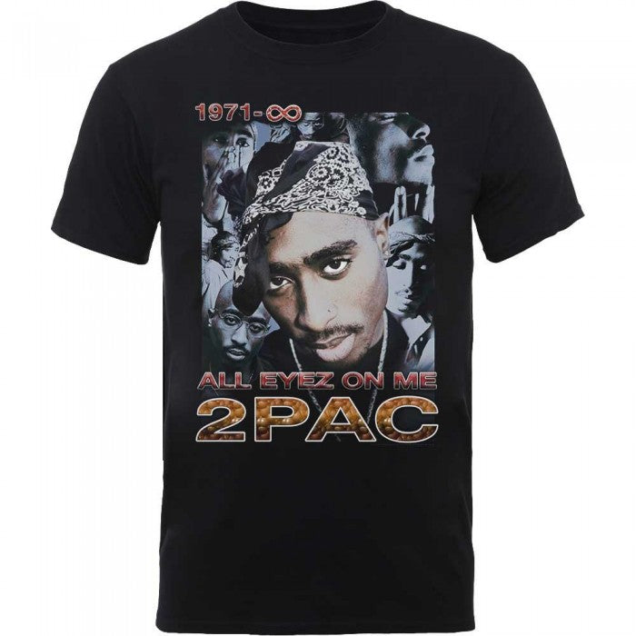 Front - Tupac Shakur Unisex Adult All Eyez 1971 Cotton T-Shirt
