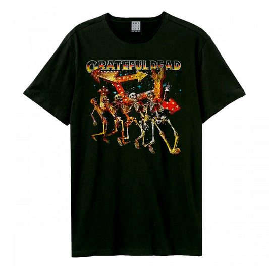 Front - Grateful Dead Unisex Adult Truckin´ Skellies Vintage Cotton T-Shirt