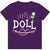 Front - Nightmare Before Christmas Childrens/Kids Little Doll Cotton T-Shirt